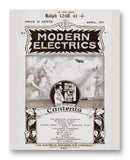 Modern Electrics 04-1911 11" x 14" Mono Tone Print (Choose Your Color)