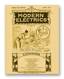 Modern Electrics 06-1911 11" x 14" Mono Tone Print (Choose Your Color)