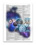 Chronology 8.5"x11" Semi Translucent Dictionary Art Print