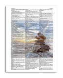 Harmony Sunset 8.5"x11" Semi Translucent Dictionary Art Print
