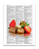 Decadence 8.5"x11" Semi Translucent Dictionary Art Print