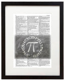 Chalk Pi 8.5"x11" Semi Translucent Dictionary Art Print