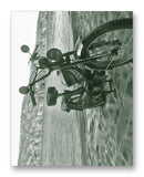 Pinto Moped on Beach 11" x 14" Mono Tone Print (Choose Your Color) - Jacob Andrew Dodge Artist Edition
