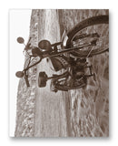 Pinto Moped on Beach 11" x 14" Mono Tone Print (Choose Your Color) - Jacob Andrew Dodge Artist Edition