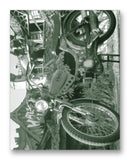 Pinto Moped & Funhouse 11" x 14" Mono Tone Print (Choose Your Color) - Jacob Andrew Dodge Artist Edition