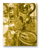 Pinto Moped & Funhouse 11" x 14" Mono Tone Print (Choose Your Color) - Jacob Andrew Dodge Artist Edition