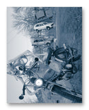 Pinto Moped & Yugos 11" x 14" Mono Tone Print (Choose Your Color) - Jacob A. Dodge Artist Edition