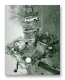 Pinto Moped & Yugos 11" x 14" Mono Tone Print (Choose Your Color) - Jacob A. Dodge Artist Edition