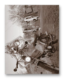 Pinto Moped & Yugos 11" x 14" Mono Tone Print (Choose Your Color) - Jacob A. Dodge Artist Edition