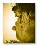 Mount Rushmore Through Trees 11" x 14" Mono Tone Print (Choose Your Color) - Jacob Andrew Dodge Artist Edition
