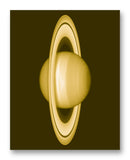 Saturn from Hubble 11" x 14" Mono Tone Print (Choose Your Color)
