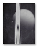 Saturn Rings & Titan from  Cassini 11" x 14" Mono Tone Print (Choose Your Color)
