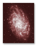M33 Galaxy 11" x 14" Mono Tone Print (Choose Your Color)