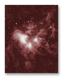 Pleiades Cluster 11" x 14" Mono Tone Print (Choose Your Color)