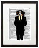 Mister Dog 8.5"x11" Semi Translucent Dictionary Art Print