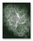 Crab Nebula 11" x 14" Mono Tone Print (Choose Your Color)