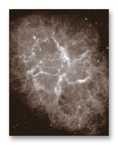 Crab Nebula 11" x 14" Mono Tone Print (Choose Your Color)