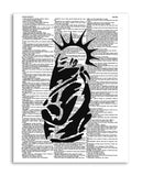 Punk Rocker 8.5"x11" Semi Translucent Dictionary Art Print