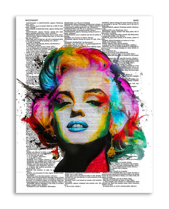 Colorful Marilyn Monroe Painting 8.5