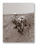 Curiosity Rover Selfie 11" x 14" Mono Tone Print (Choose Your Color)