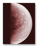 Jupiter from Juno 11" x 14" Mono Tone Print (Choose Your Color)