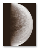 Jupiter from Juno 11" x 14" Mono Tone Print (Choose Your Color)