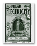 Popular Electricity 05-1908 11" x 14" Mono Tone Print (Choose Your Color)