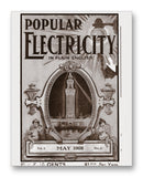 Popular Electricity 05-1908 11" x 14" Mono Tone Print (Choose Your Color)