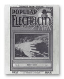 Popular Electricity 05-1910 11" x 14" Mono Tone Print (Choose Your Color)