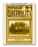 Popular Electricity 09-1910 11" x 14" Mono Tone Print (Choose Your Color)