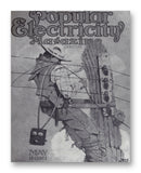 Popular Electricity 05-1913 11" x 14" Mono Tone Print (Choose Your Color)