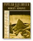 Popular Electricity 10-1913 11" x 14" Mono Tone Print (Choose Your Color)