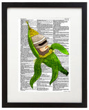 Robo Crop 8.5"x11" Semi Translucent Dictionary Art Print - Artmeat Artist Edition