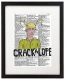 Crackalope 8.5"x11" Semi Translucent Dictionary Art Print