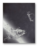 Laika Shuttle Exploration 11" x 14" Mono Tone Print (Choose Your Color)