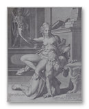 Phyllis & Aristotle 11" x 14" Mono Tone Print (Choose Your Color)