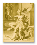 Phyllis & Aristotle 11" x 14" Mono Tone Print (Choose Your Color)