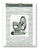 Scientific American 09-21-1872 11" x 14" Mono Tone Print (Choose Your Color)
