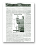 Scientific American 09-28-1872 11" x 14" Mono Tone Print (Choose Your Color)