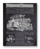 Scientific American 11-16-1872 11" x 14" Mono Tone Print (Choose Your Color)