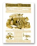 Scientific American 11-16-1872 11" x 14" Mono Tone Print (Choose Your Color)