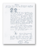 Nikola Tesla Birth Certificate 11" x 14" Mono Tone Print (Choose Your Color)