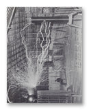 Tesla with Equipment 11" x 14" Mono Tone Print (Choose Your Color)