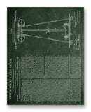 Tesla Coil Patent 11" x 14" Mono Tone Print (Choose Your Color)