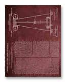Tesla Coil Patent 11" x 14" Mono Tone Print (Choose Your Color)