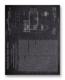 Tesla Patent 514168 11" x 14" Mono Tone Print (Choose Your Color)
