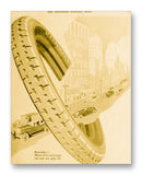 SEP Mason Tire Ad 11" x 14" Mono Tone Print (Choose Your Color)