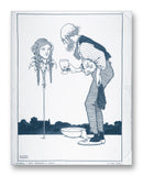 Six Dead Secrets, Topsy-Turvy Tales 11" x 14" Mono Tone Print (Choose Your Color)