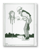 Six Dead Secrets, Topsy-Turvy Tales 11" x 14" Mono Tone Print (Choose Your Color)