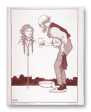 Six Dead Secrets, Topsy-Turvy Tales 11" x 14" Mono Tone Print (Choose Your Color)